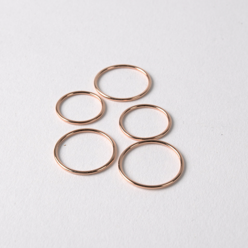 Simple Delicate Band Ring, Rose Gold - Bella Mayford