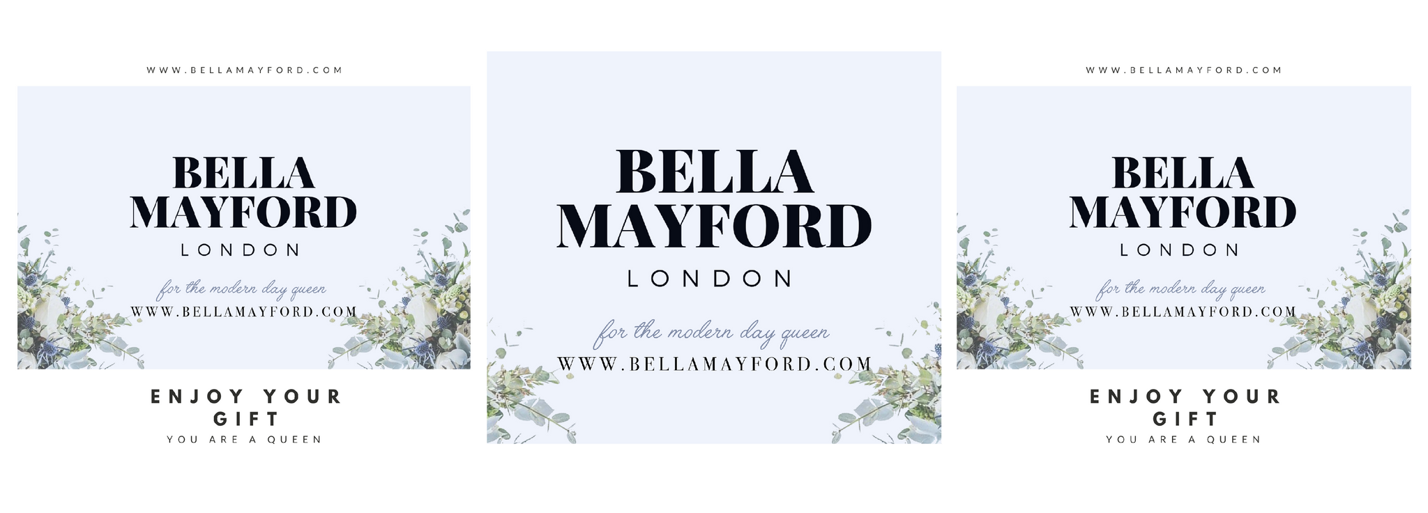 All gift Cards from Bella Mayford
