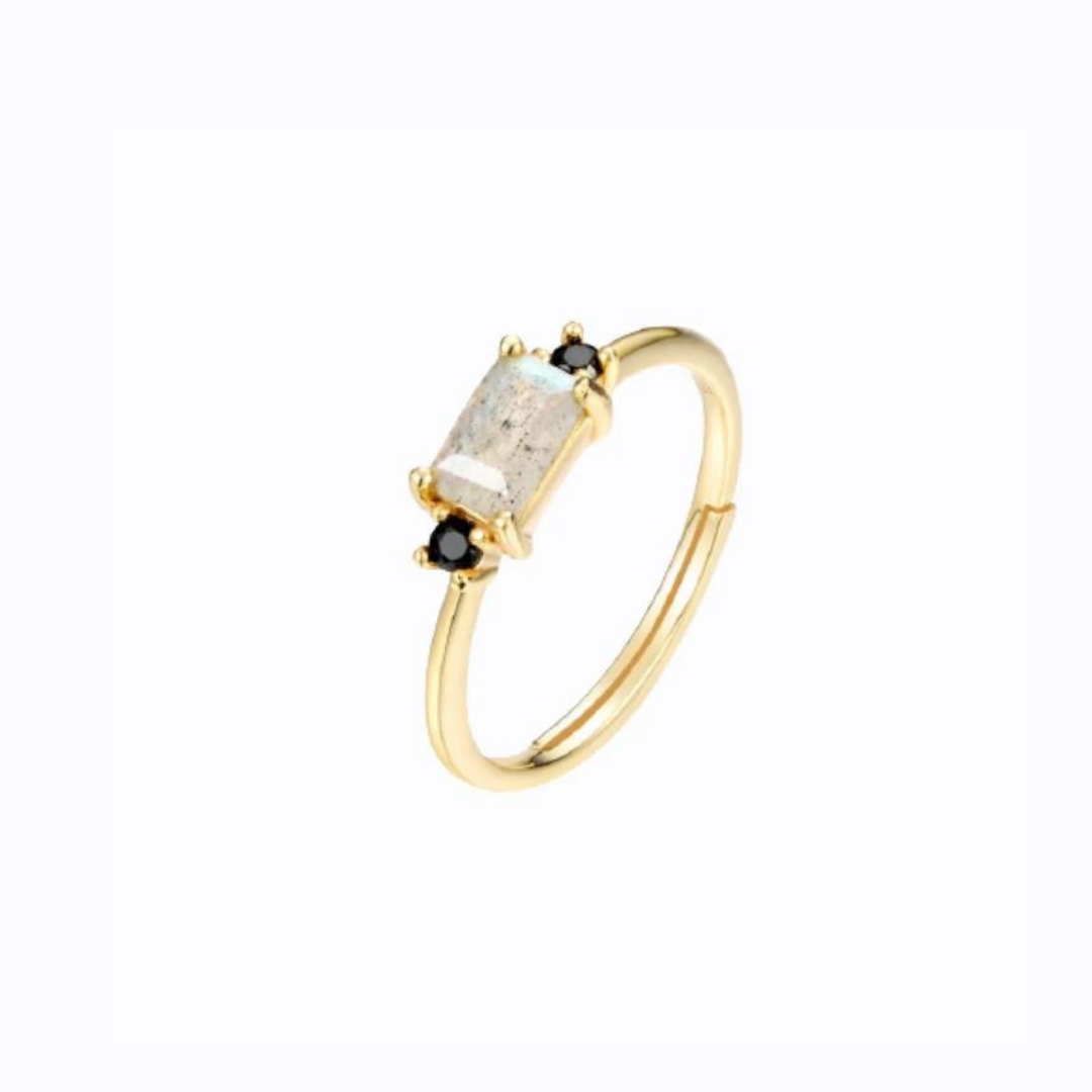 Grace And Stone Ring, 14ct Gold Plate
