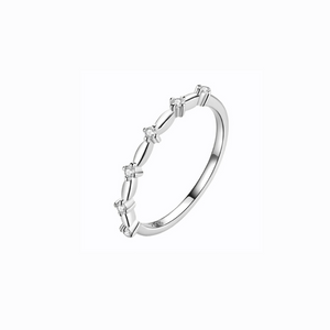 6 star Stacking Ring, Sterling Silver