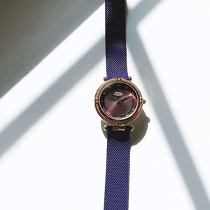 The Timeless Lux. Rose Gold And Wine Purple