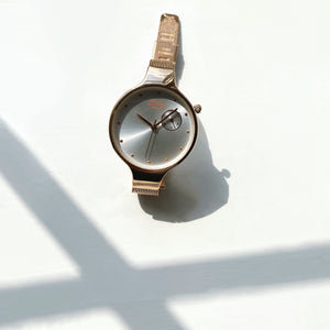 The Classic Chelsea. Rose Gold Dial, Rose Gold Steel Strap