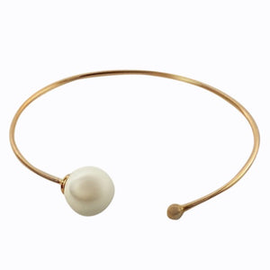 Freshwater Pearl Cuff, Rose Gold