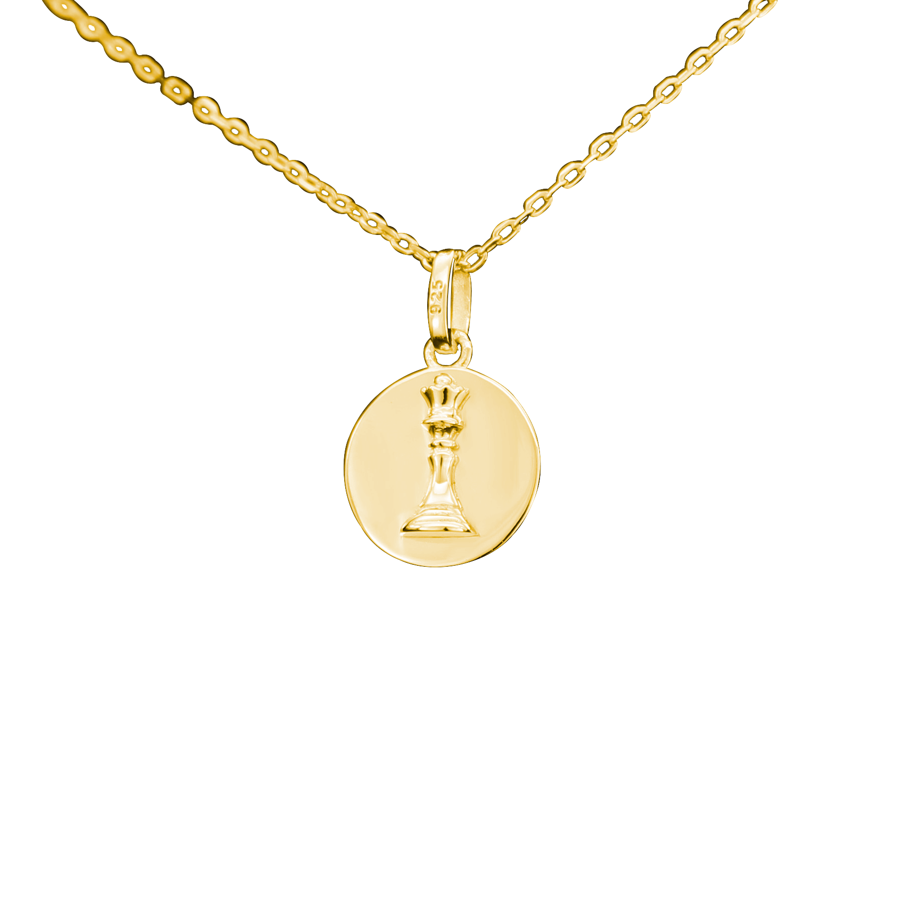 Signature Queen Coin Necklace, Gold - Bella Mayford