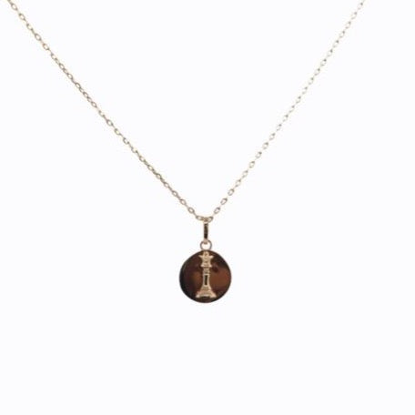 Signature Queen Coin Necklace, Rose Gold