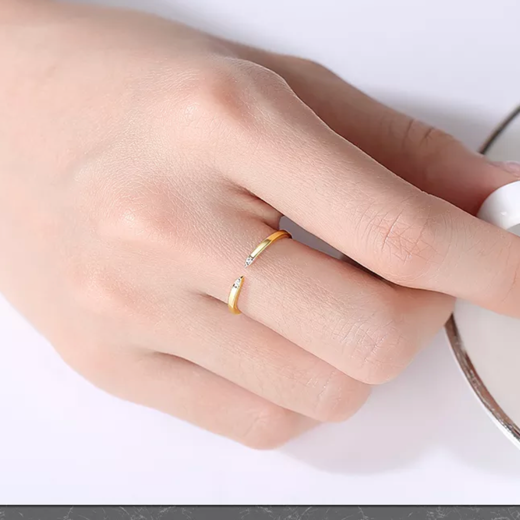 Classic Open Ring, 14ct Gold Plated