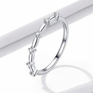 6 star Stacking Ring, Sterling Silver