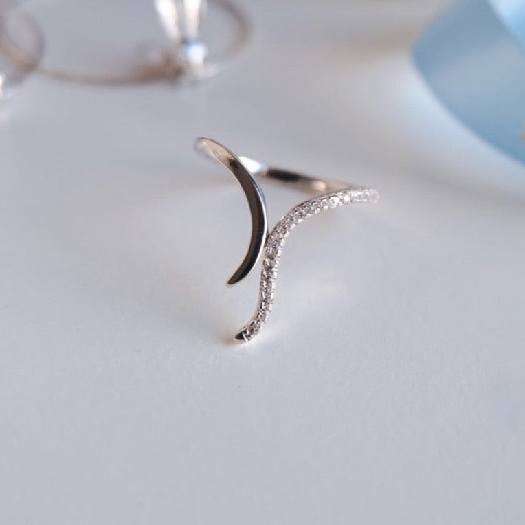 Wave Ring, Sterling Silver