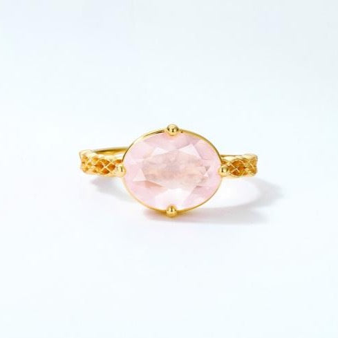 Rose Quarts Pink Oval Gemstone