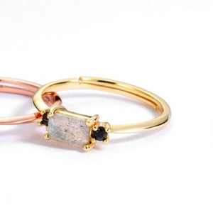 Grace And Stone Ring, 14ct Gold Plate