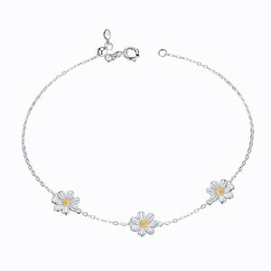 Daisy Link Bracelet, Sterling Silver