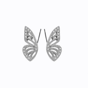 Butterfly Earrings, Sterling Silver